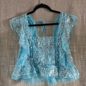 NWOT - Precious flowy sequin top - fairy goddess 2026!